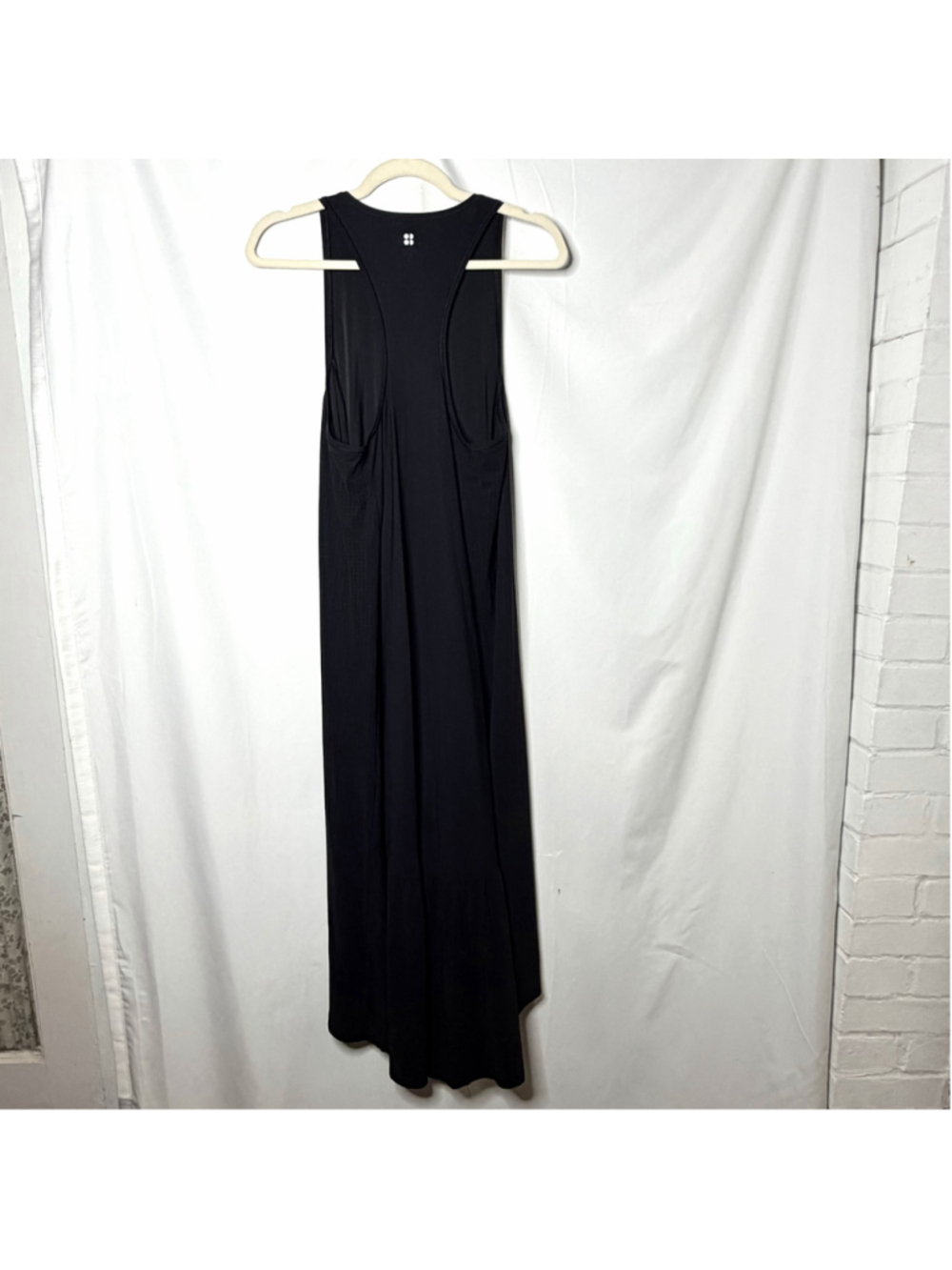 Women's Sweaty Betty Black Exploere High Low Tank Midi Dress Size M - Picture 7 of 10